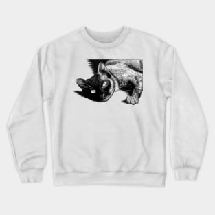 Snuggly Cat Crewneck Sweatshirt